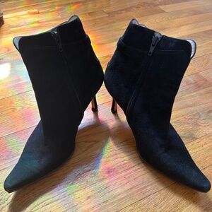 Gianni Milanesi size 38.5 black heeled boots